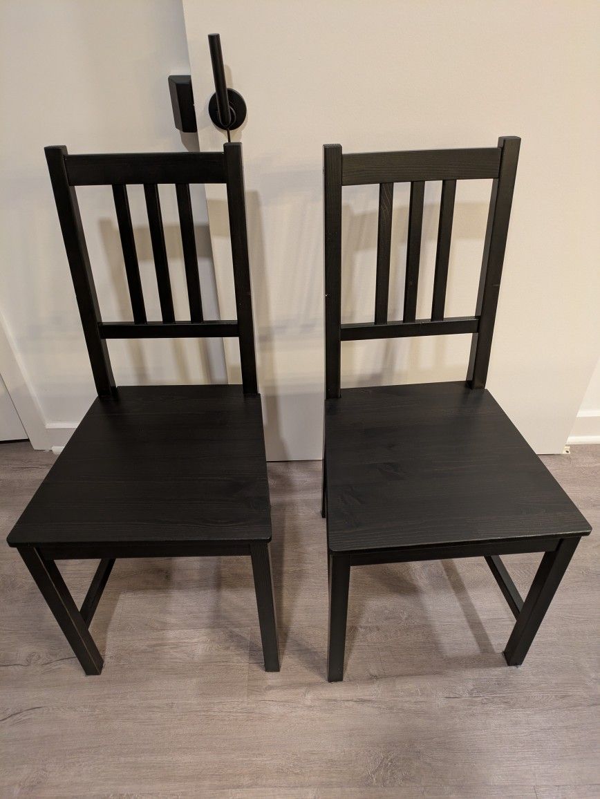 LAST CHANCE! 2 IKEA STEFAN chairs