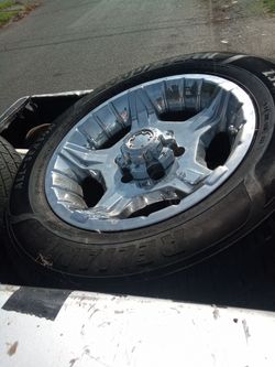 Set of 4 Ultra Motorsports Chrome Rims w/ Goodyear All-Season Tires