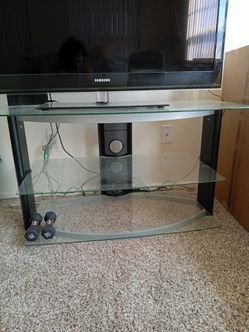 Bell'o tempered glass TV stand
