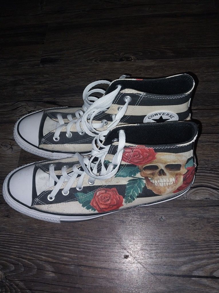Converse Skull Rose