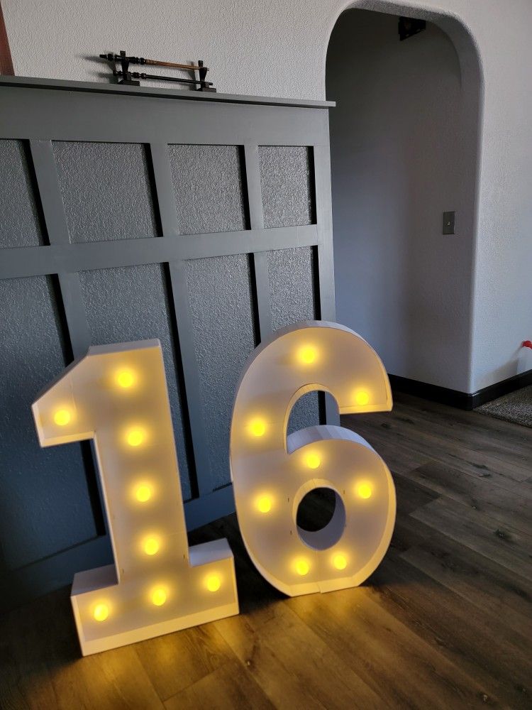 Light Up Numbers 16