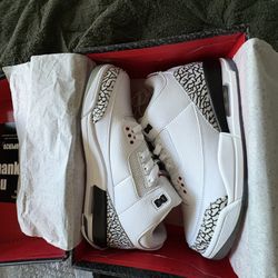  White Cement 3s Air Jordan Sz 13 Never Worn