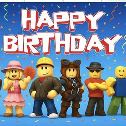 Roblox Happy Birthday Backdrop