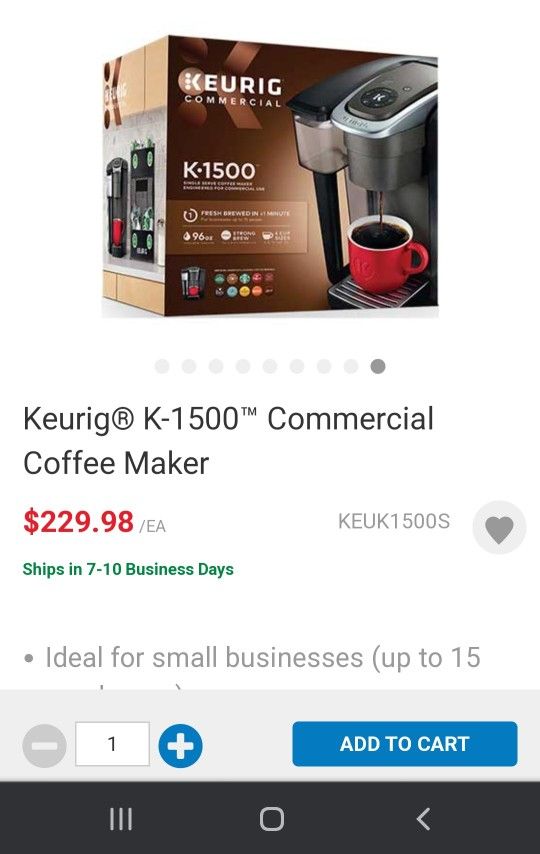 Keurig K-1500 Commercial Brewing System
