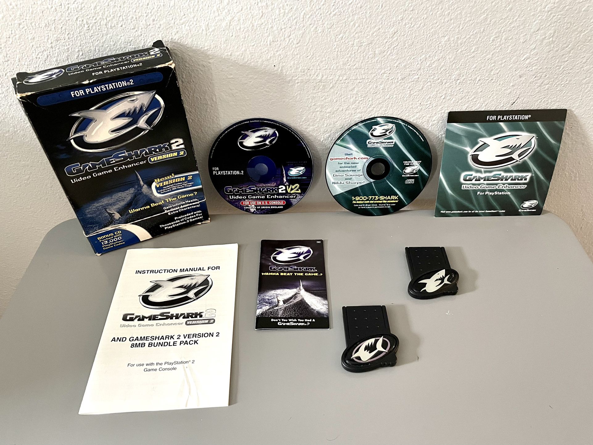 GameShark Bundle for Sony Playstation 1 and PS2 for Sale in San