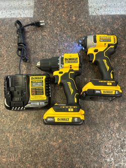Dewalt impact & driver drill set