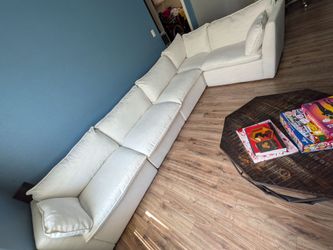Sectional power reclining couch