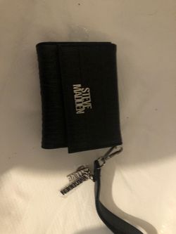 Steve madden black wallet new never used