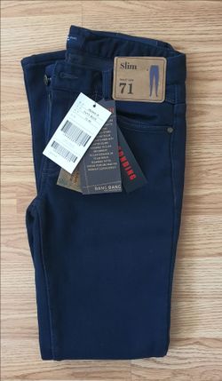 NWT Women's Fleece Lined Slim Jeans - Navy Blue (Fits Size 25-26 / XS)