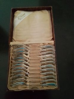 Beautiful Silver (Plated) German Dessert Fork Set