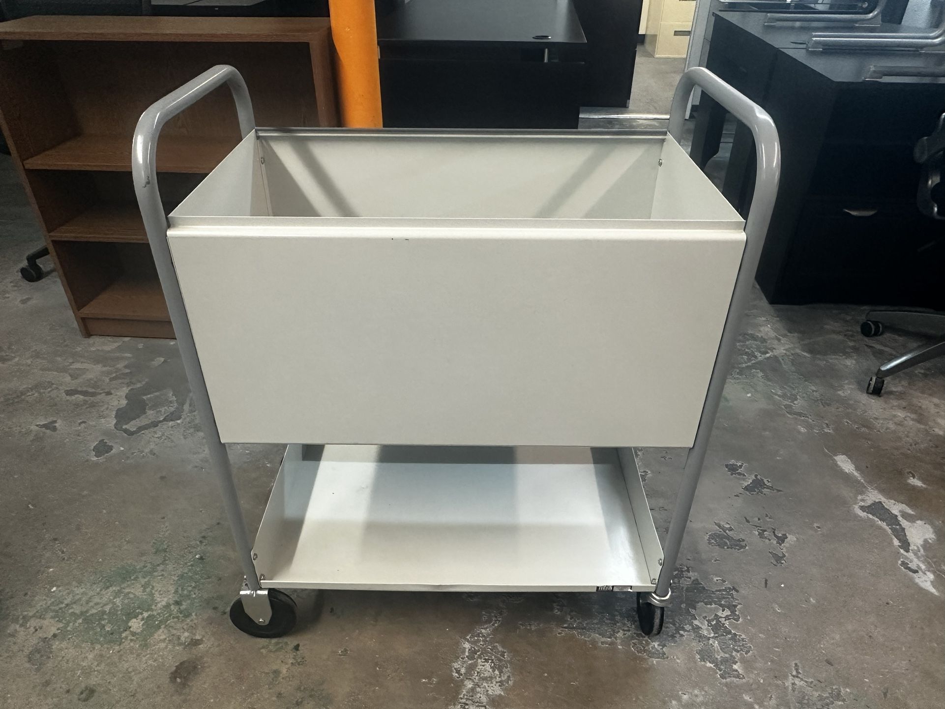 OFFICE HEAVY DUTY METAL CARTS WITH WHEELS