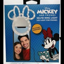 New! All Cell Phone Minnie Mouse Ring Light 