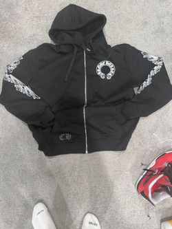 Chrome Hearts Black Zip-Up Hoodie