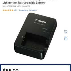 NEW! Canon CB-2LH Battery Charger for NB-13L Lithium-Ion Rechargeable Battery