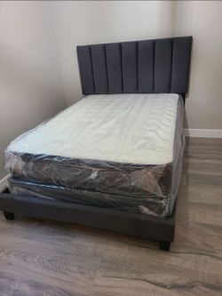 Queen Bed Frame With Mattress