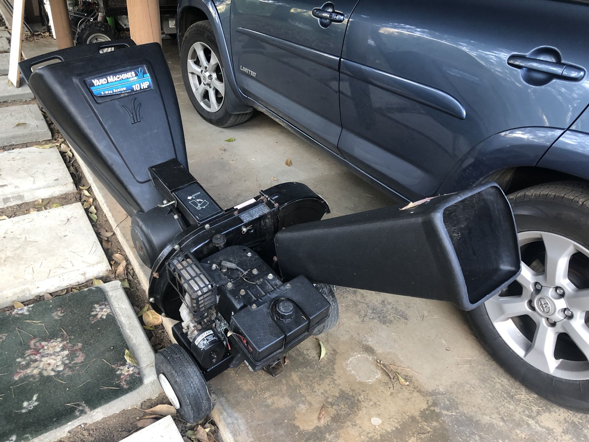 Craftsman 10 hp chipper shredder 3in1