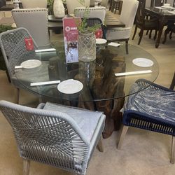 Asbury Natural Teak Dining Set / 5pc