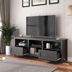 70in TV Stand Home Cabinet with Drawers/Shelves/Doors for Living Room Bedroom - 70inch