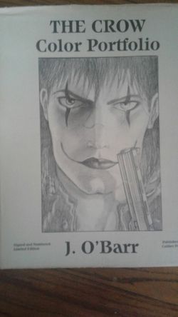 The Crow Autograghed Artist Portfolio.