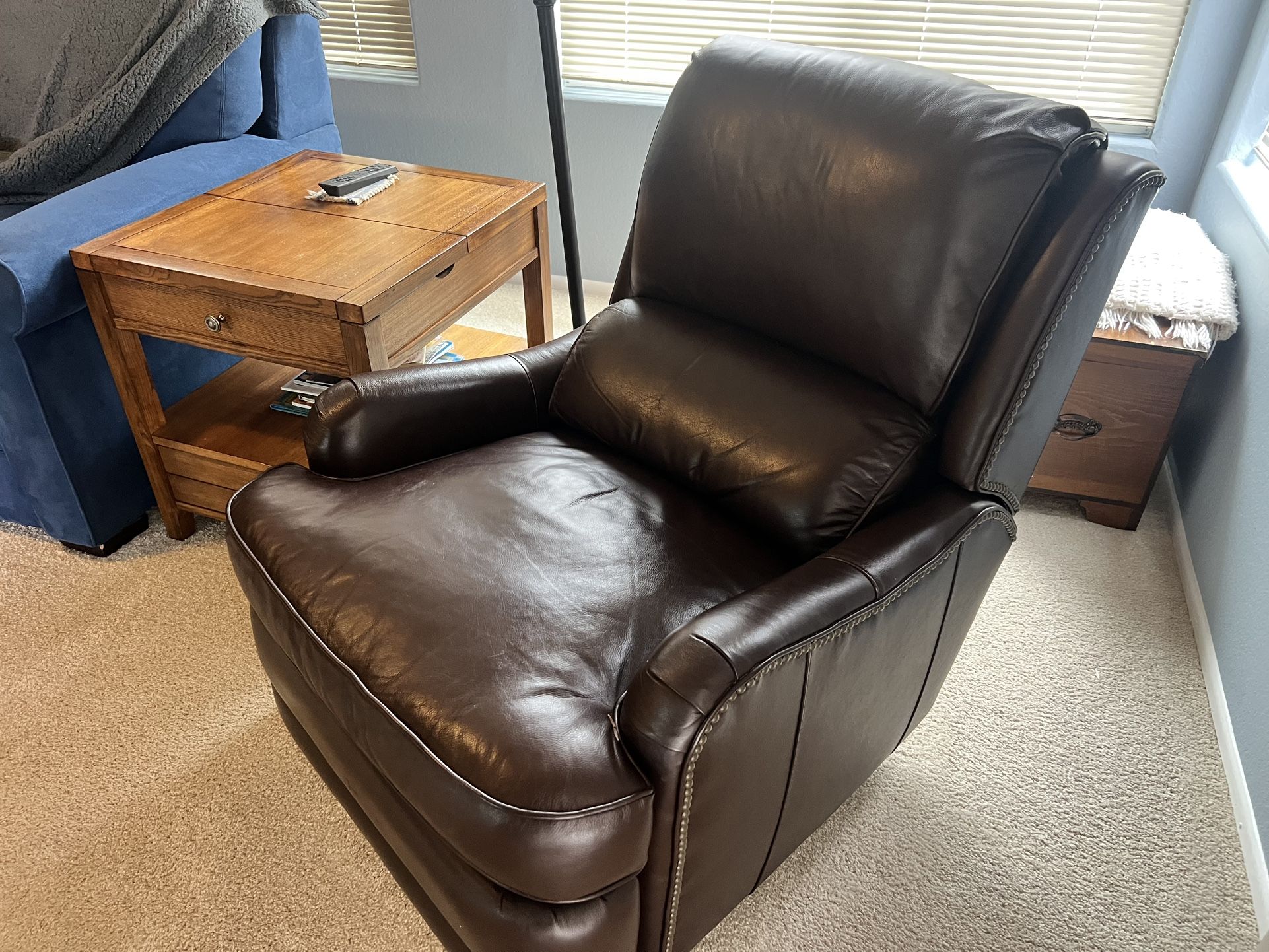 Leather Recliner - Electric