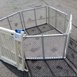 Dog Pen+Gate White 30.00