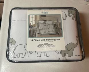 4 Piece Crib Bedding Set