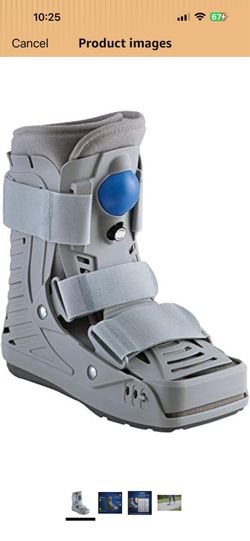 United Ortho USA16117 360 Air Walker Ankle Fracture Boot, Large, Grey