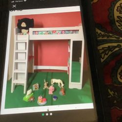 18” Wooden Doll Bed
