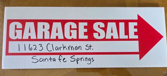 Garage sale Saturday September  12th