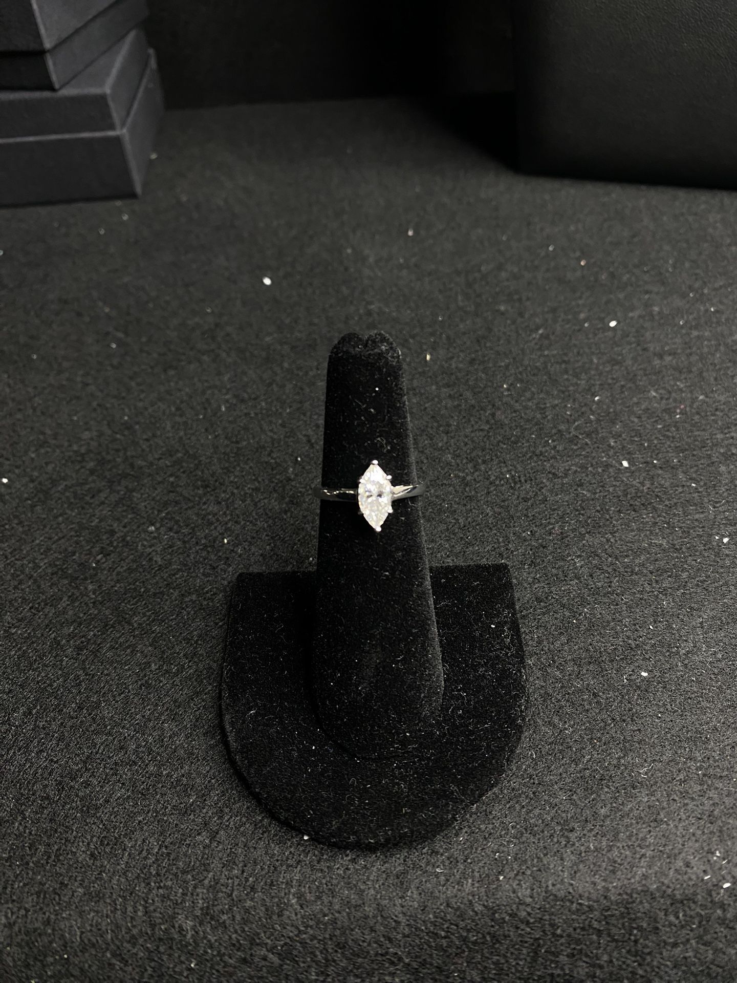 925 silver Moissanite diamond ring size 5