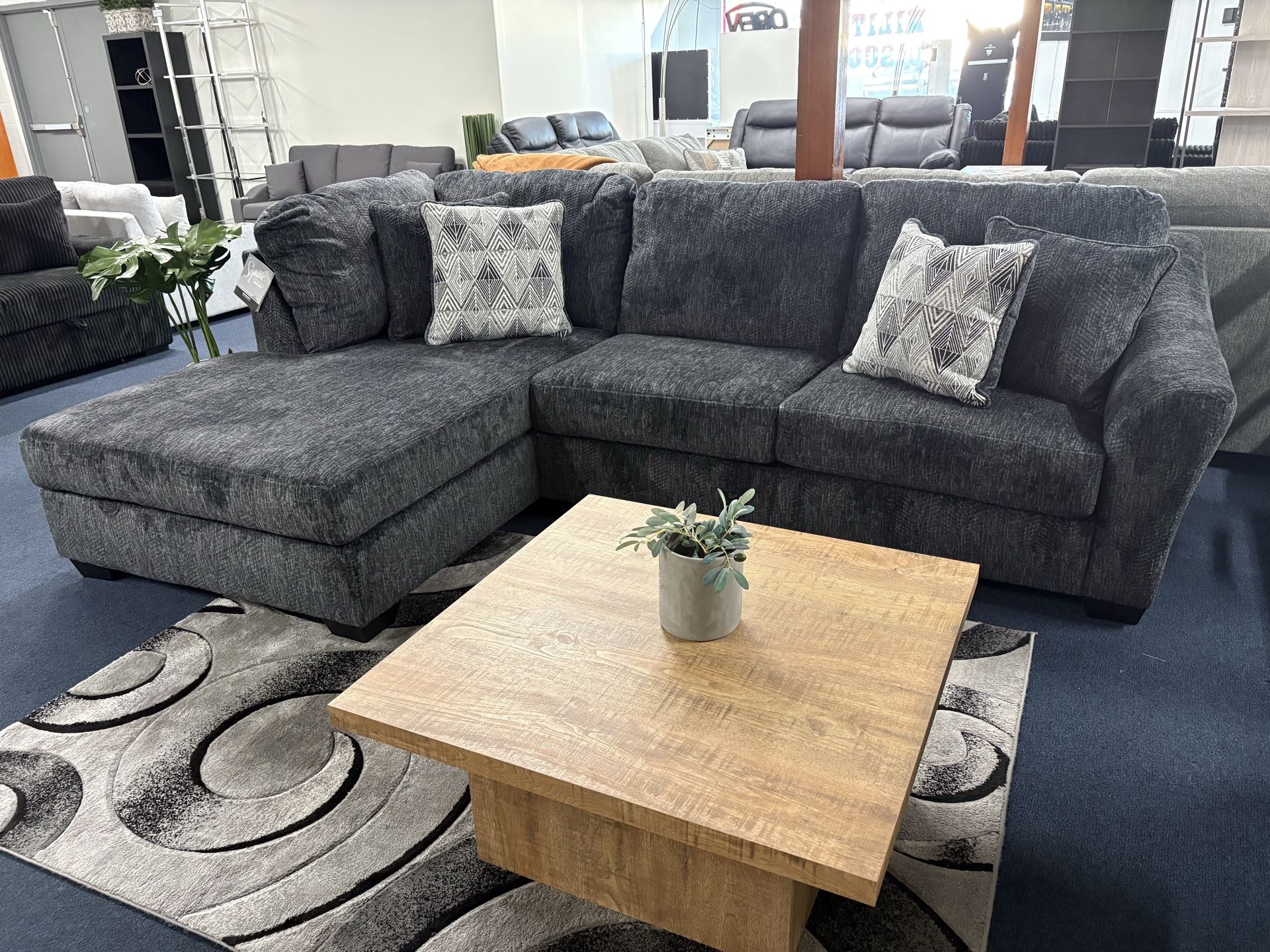 Dark grey sectional