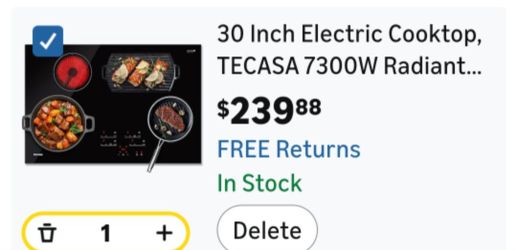 Electric stove top