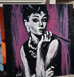 Audrey Hepburn and Albert Einstein Paintings