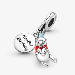Pandora Disney Winnie the Pooh Birthday Dangle Charm 799385C01