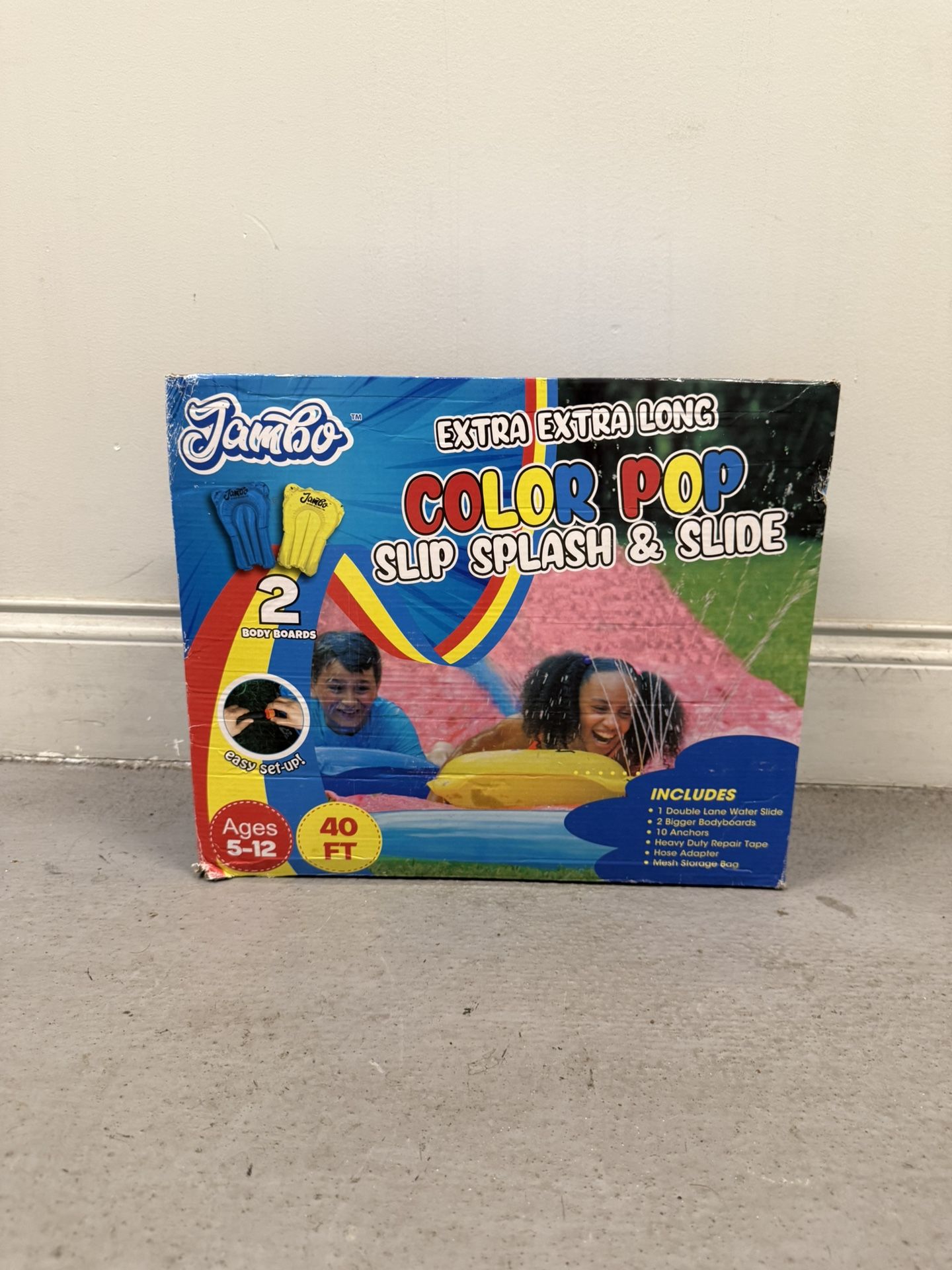 Jambo Extra Extra Long Color Pop Slip Splash & Slide BRAND NEW! PICK UP IN CORNELIUS