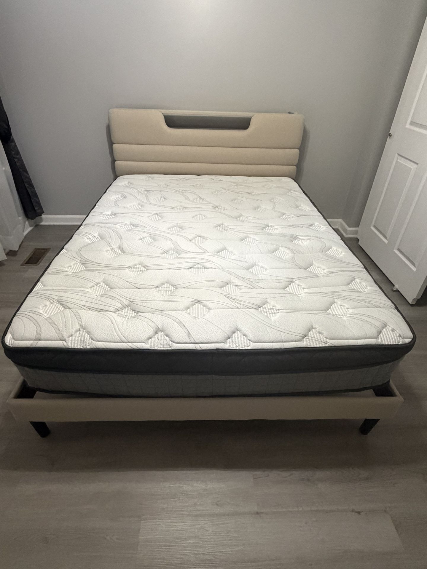 Bed Frame + Mattress Queen Size