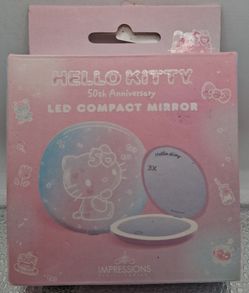 Hello Kitty 50th Anniversary LED Compact Mirror – 3X Magnification