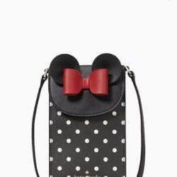 Disney X Kate Spade New York Minnie Mouse North South Flap Phone Crossbody