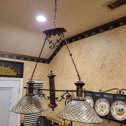 Stained Glass Light  Fixture By Quoizel