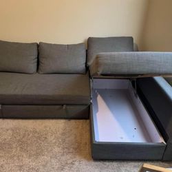 Ikea Sleeper Couch With Sofa And Storage ! 