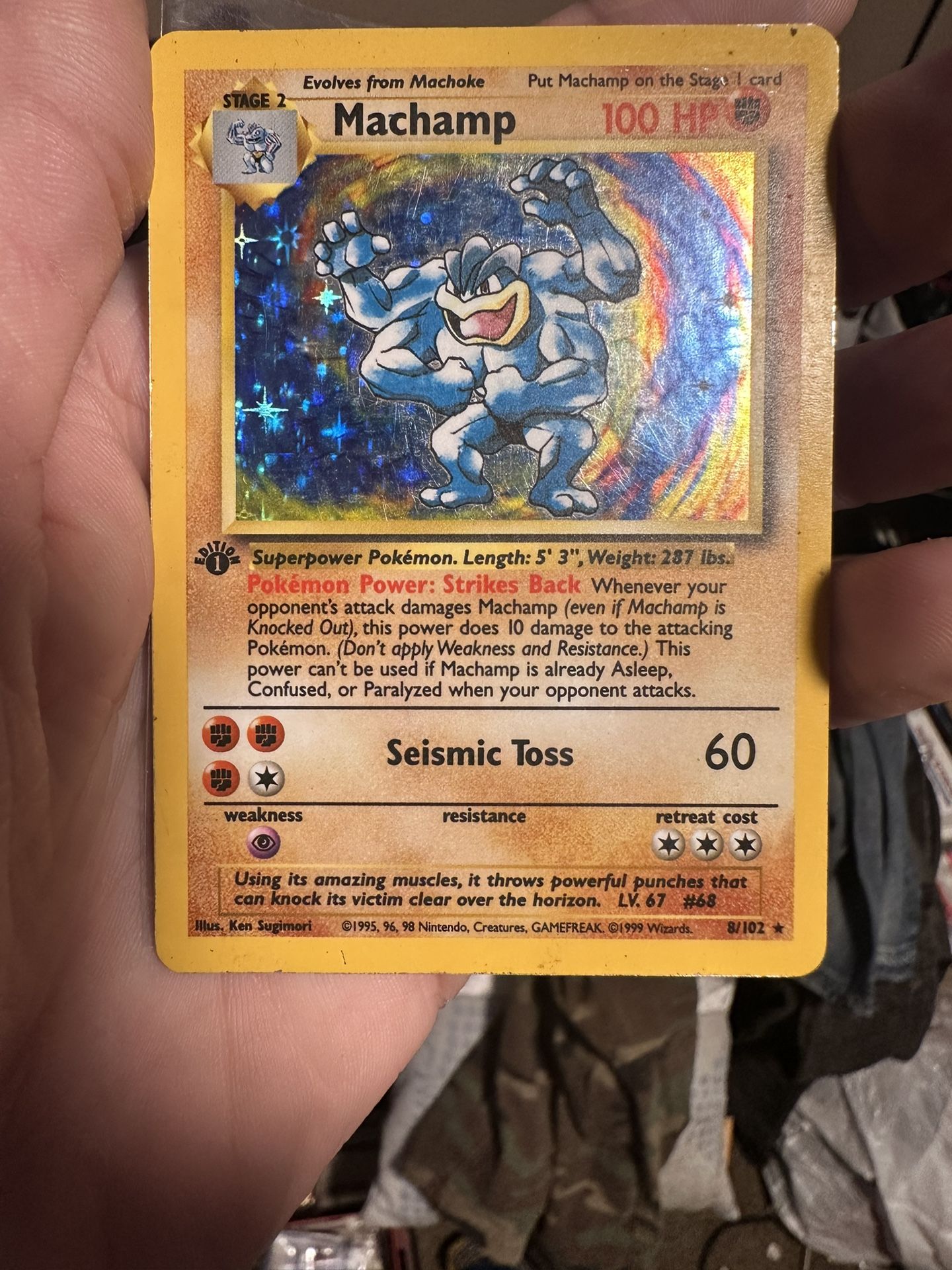 First Edition Machamp In Excellent 100$