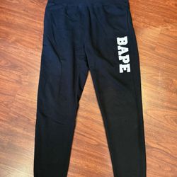 A Bathing Ape Bape Jogger Sweatpants Sz L