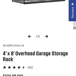 Saferacks overhead Garage Rack