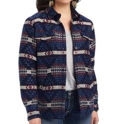 Ariat Shacket Shirt Jacket women  Size Large I got but I did not Use Because run a little Small 
