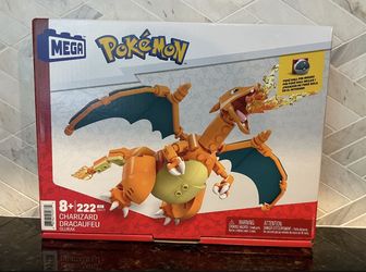 Pokemon Mega Construx Building Set Charizard-  222 Pieces - Brand New / Unopened