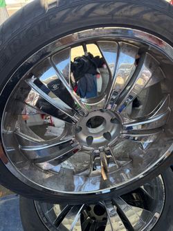 24” chrome rims