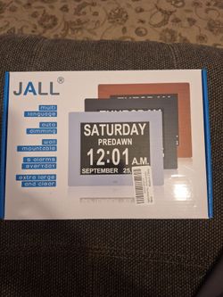 Brand New Jall Extra-Large Digital Calendar Alarm Clock