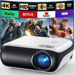 NEW - Projector Home theater Portable With Built-in Hi-Fi stereo speakers