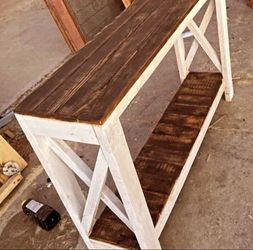 Large farm house entry table