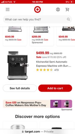 Kitchen aid espresso machine